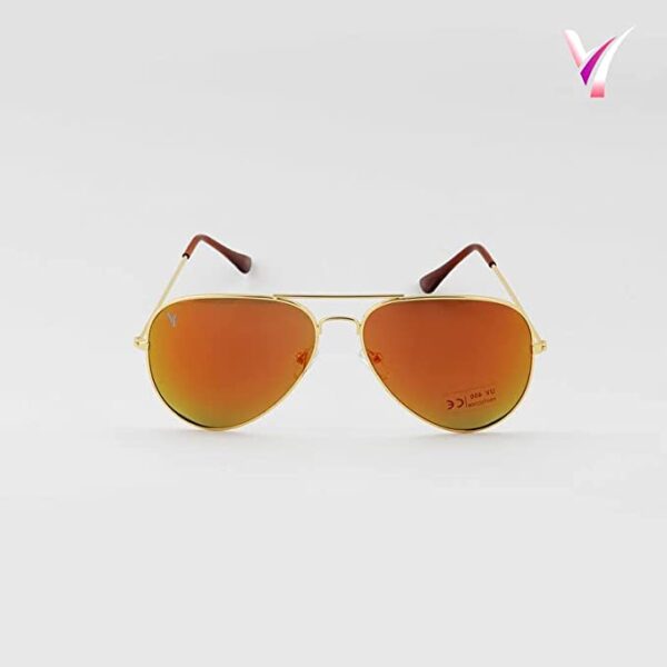 Unisex Tangerine Orange Aviator - Image 2