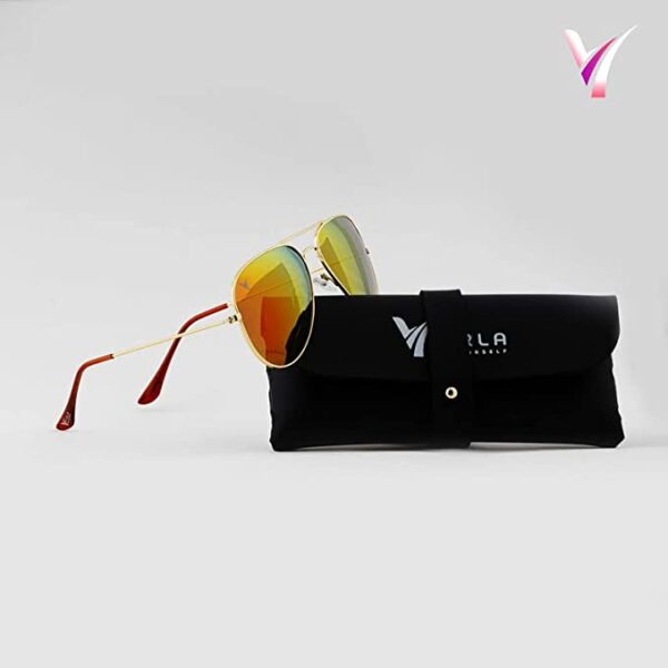 Unisex Tangerine Orange Aviator - Image 3