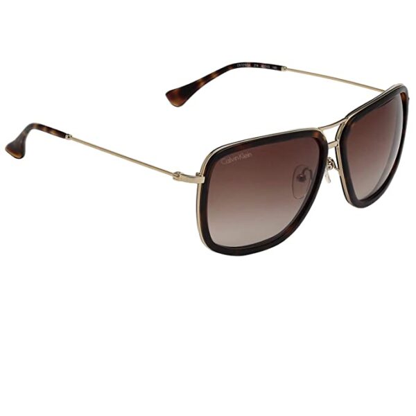 Gradient Square Men's Sunglasses - ( CK 1216A 214 62 S |62| Brown Color Lens ) - Image 3