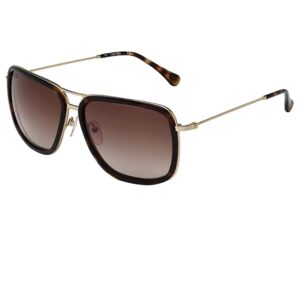 Gradient Square Men's Sunglasses - ( CK 1216A 214 62 S |62| Brown Color Lens )