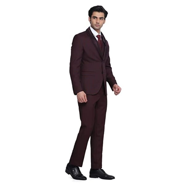 Grey Hook Hildo 6X Check Suits in Wine - Image 2