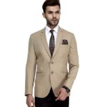 Hariom Van Men's Slim Fit Single Breasted Blazer