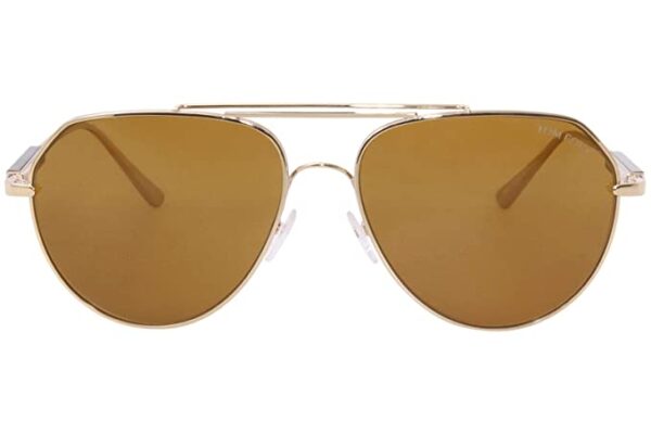 FT0670-28E Sunglasses Gold Frame w/Brown Lens 61mm - Image 2