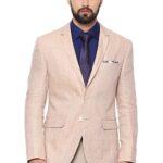 Daan Velsor Men's Notch Lapel Slim Blazer
