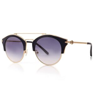 Gradient Round Unisex Sunglasses 9000 Blu/Gld C5 LC 49 S |49| Blue Colour Lens