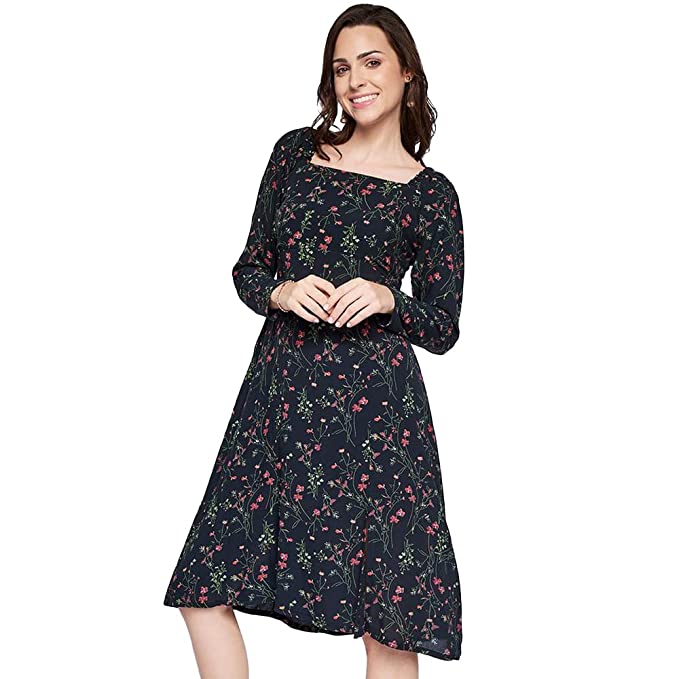 AND Floral Square Neck Viscose Women's Maxi Dress - Image 3