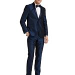 Daan Velsor Crot Men's Poly Viscose Shawl Collar Suit