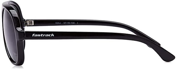 Men's Pilot Sunglasses Black Frame, Brown Lens (Medium)-Pack of 1 - Image 3
