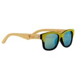 " Men & Women Handcrafted Airforce Blue Bamboo Sunglasses '' Iconic & Stylish