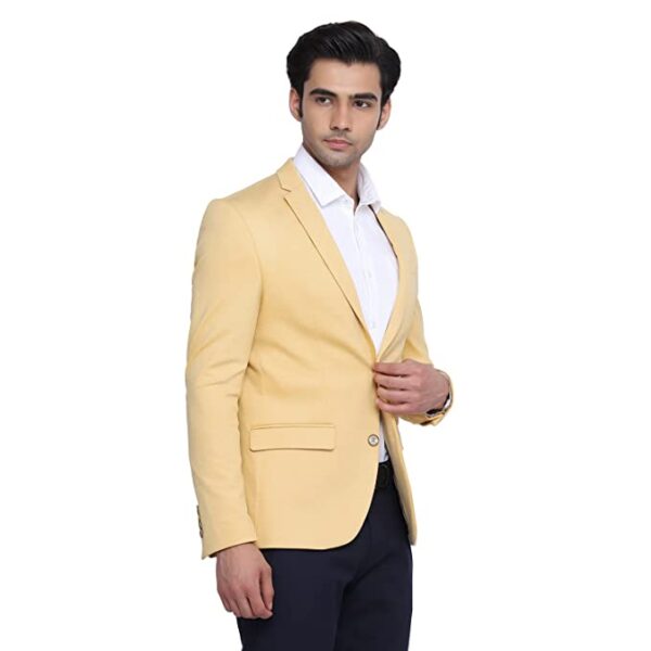 Grey Hook Men's Formal Notch Lapel Phoenix Skinny Fit Blazer-BP-DO-MABLE2 - Image 2