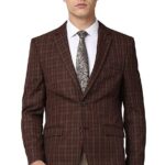 Daan Velsor Men's Maroon Blazer