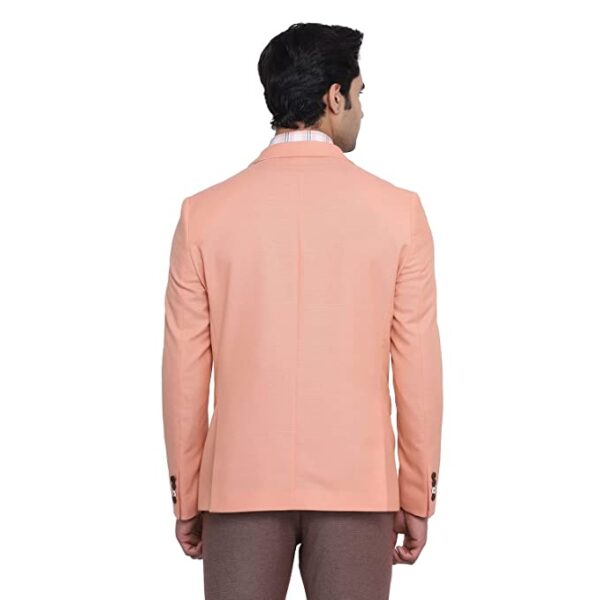 Grey Hook Men's Casual Notch Lapel Slim Fit Blazer-EJ-DO-CYAN2 - Image 3