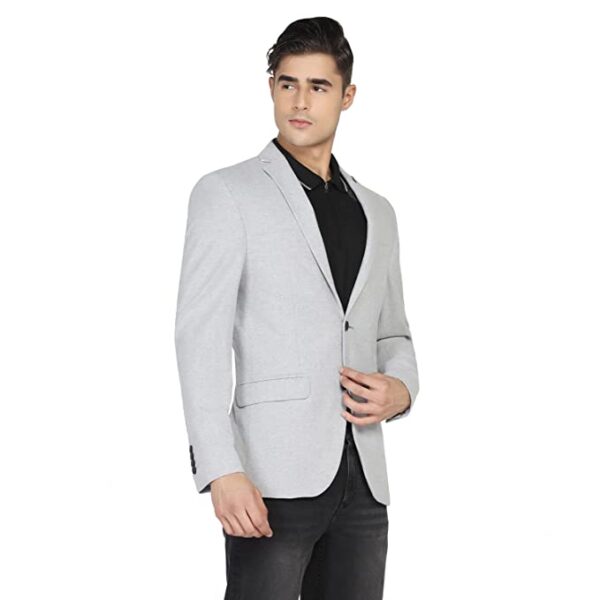 Grey Hook Men's Casual Notch Lapel Slim Fit Blazer-EJ-SO-BEN2 - Image 2