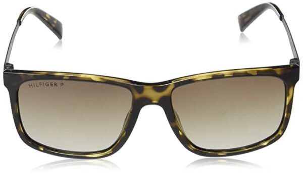 Gradient Square Unisex Sunglasses 1526 C3 S |57| Brown Colour Lens - Image 2