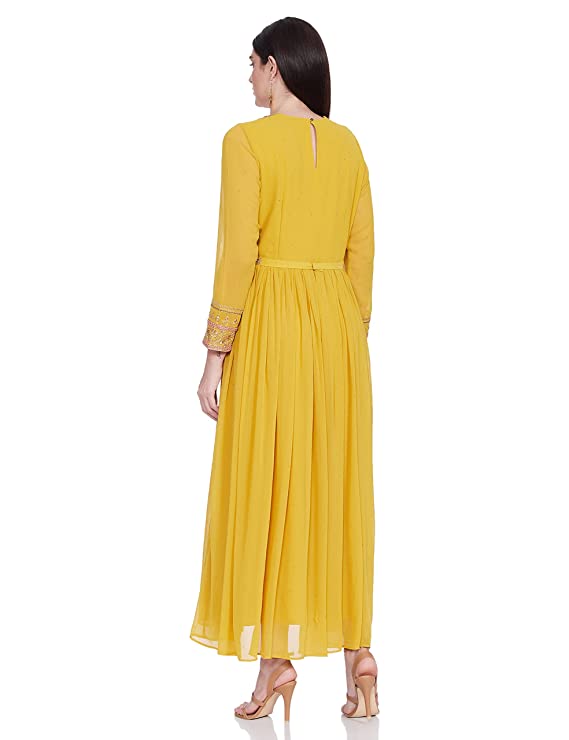 W for Woman Women's Chiffon A-Line Maxi Dress - Image 2