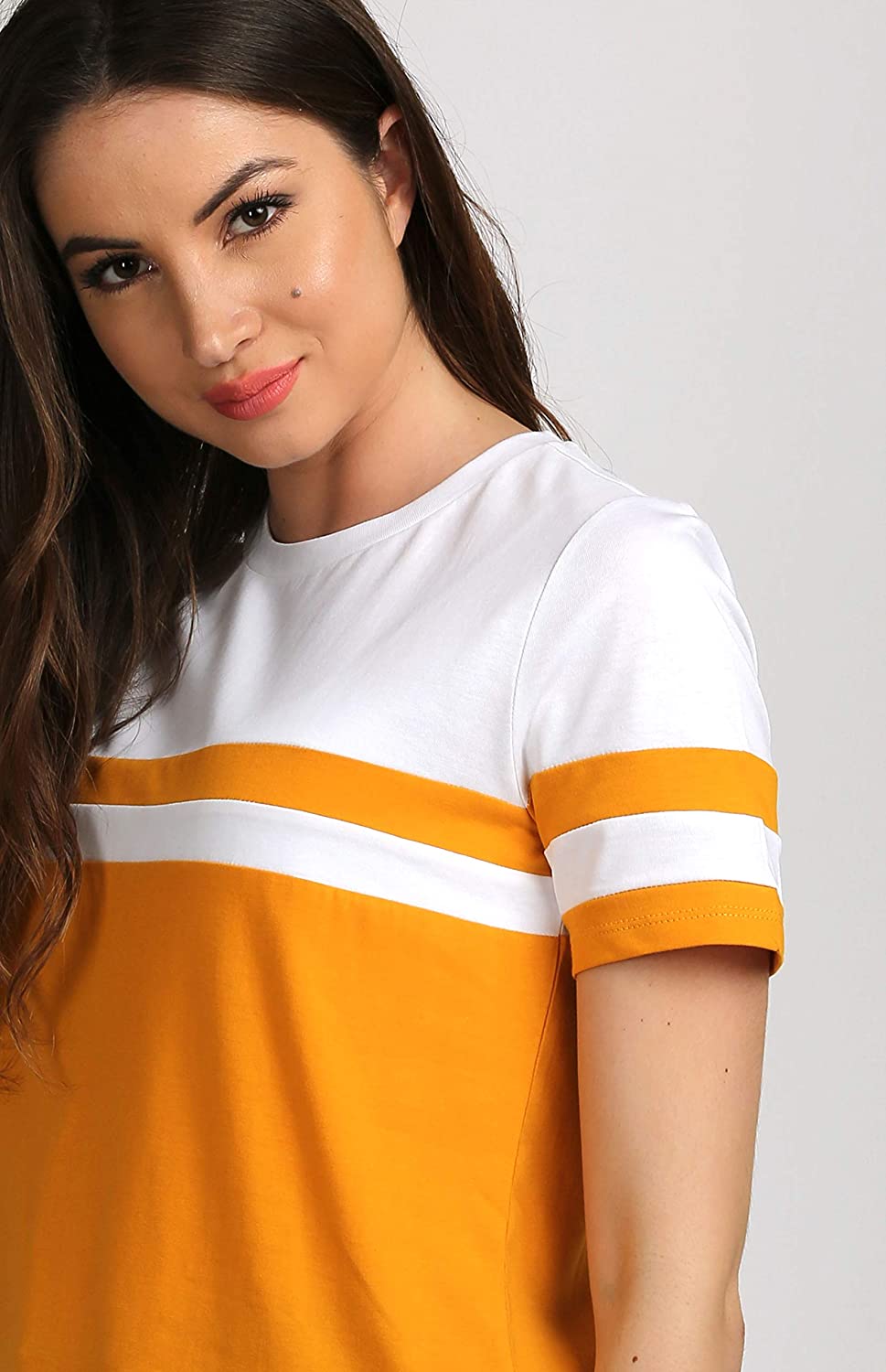 AELOMART Women's Cotton Regular Top(AWT2053-Pn)' - Image 2