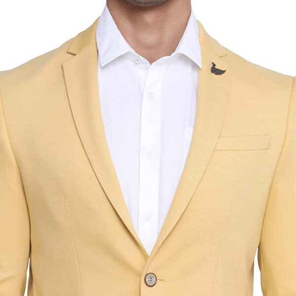 Grey Hook Men's Formal Notch Lapel Phoenix Skinny Fit Blazer-BP-DO-MABLE2 - Image 4