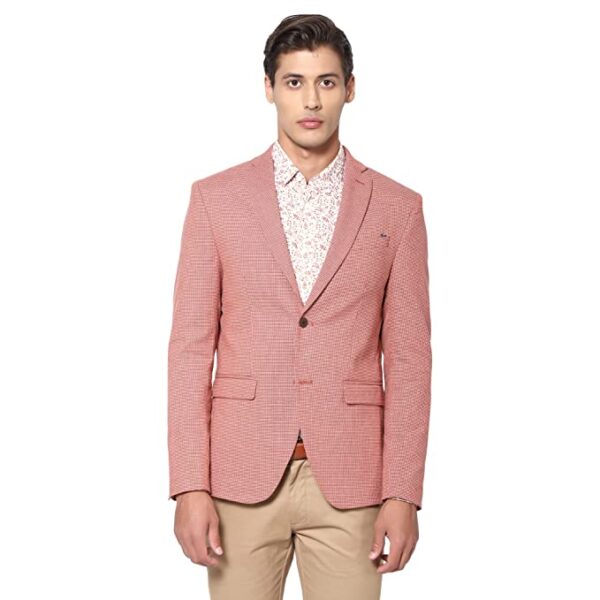 Grey Hook Men's Casual Notch Lapel Slim Fit Blazer-EJ-DO-HOMI2
