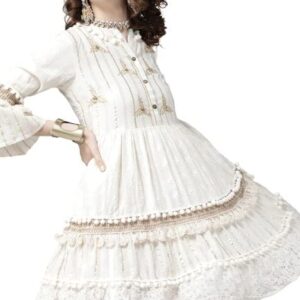 ishin Women's Cotton Above Knee A-Line Dress