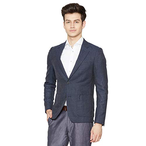 BRUUN & STENGADE Mens Navy Blue Blazers - Image 2