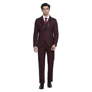 blackberrys Hildo 6X Check Suits in Wine