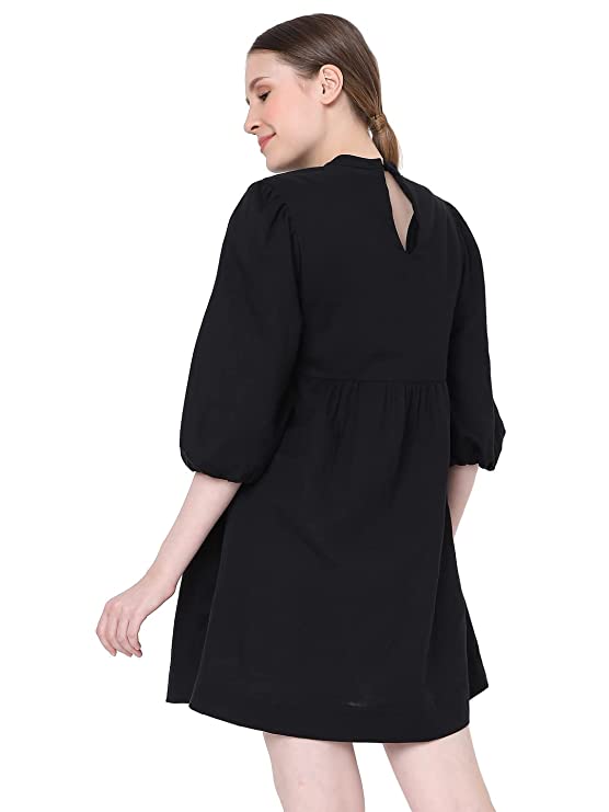 VERO MODA Women's Cotton Shift Above The Knee Dress - Image 3