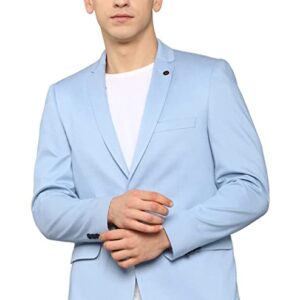 Allen Solly Men's Slim Blazer (ASBZMUJF188424_Blue_42)
