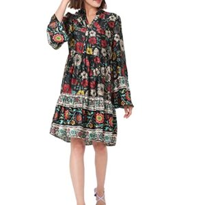 VERO MODA Women's Polyester Fit and Flare Knee-Length Dress