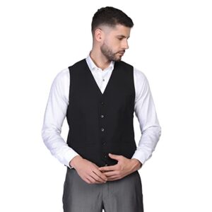 blackberrys Men's Formal V-Neck Slim Fit Waist Coat-NL-JQ-BRINO4