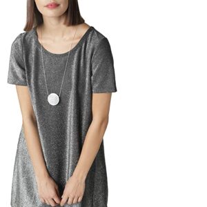 VeroModa Women's Synthetic a-line Knee-Long Dress (207721201_Black_Medium)