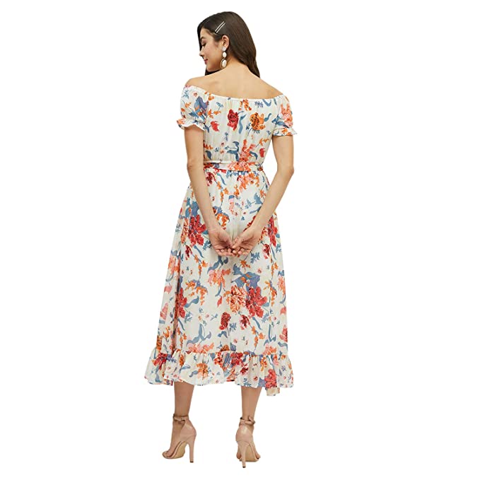 Harpa Women's Polyester A-Line Maxi Dress - Image 3