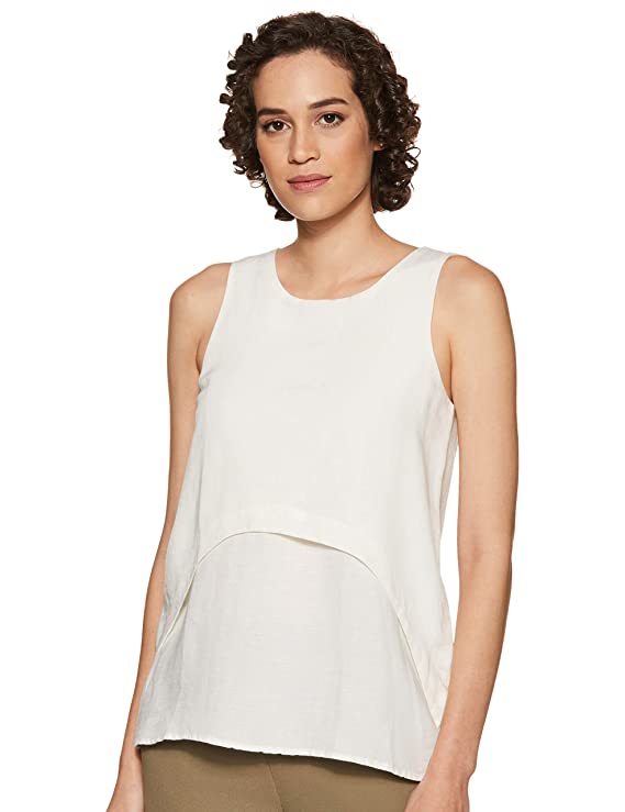 VERO MODA Women's Plain Regular Fit Top